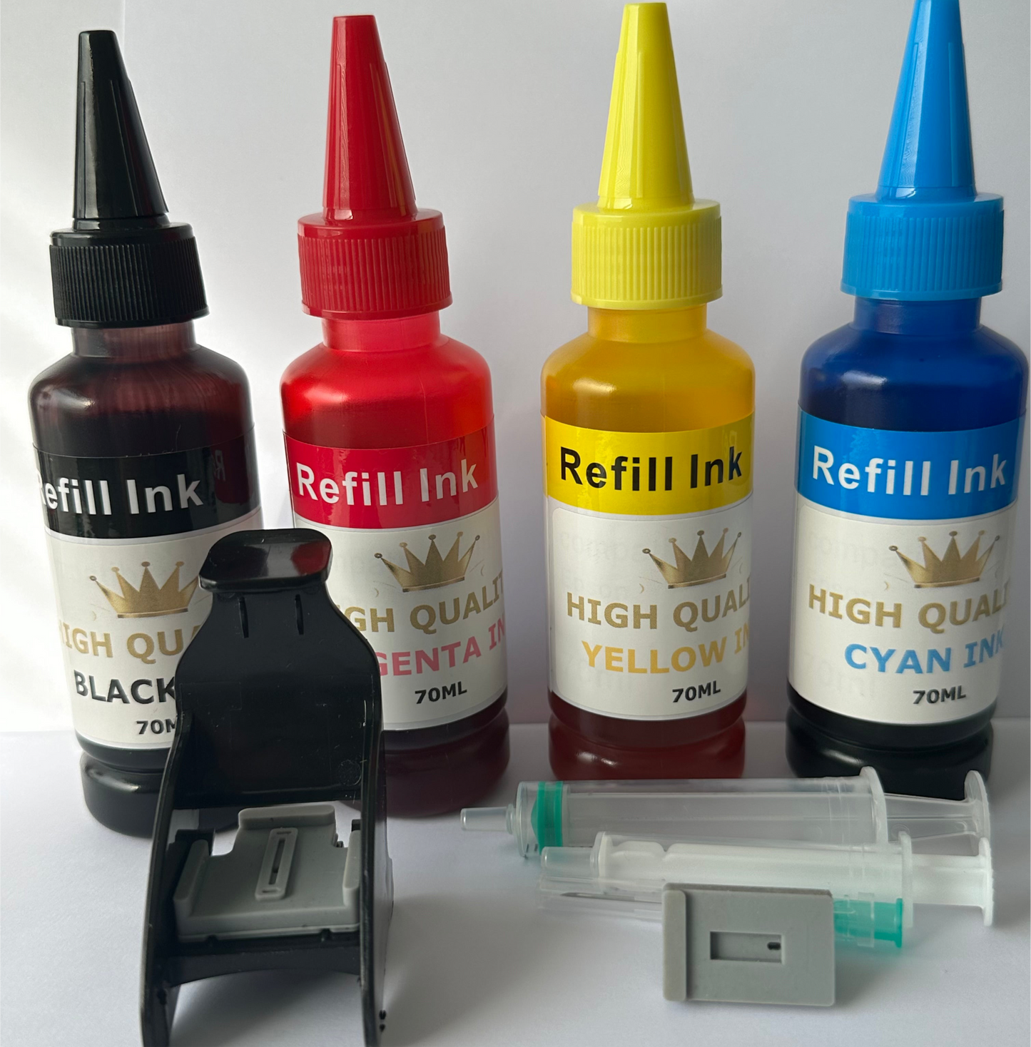 HP INK REFILL KIT FOR HP305 305XL BLACK & COLOUR CARTRIDGES - HP DESKJET 2720